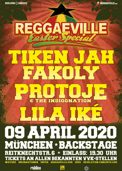 Cancelled: Reggaeville Easter Special - Munich 2020