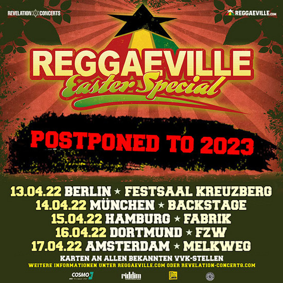 Postponed: Reggaeville Easter Special - Berlin 2022
